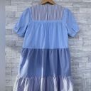 Tuckernuck  Pomander Place Quinn Dress Tier Mini Swing Serenity Blue size small Photo 5