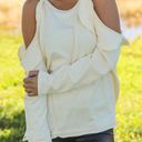 Saved by the Dress Cream Cold Shoulder Top Photo 0