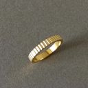 Thin Band Gold Ring , Gold Stacking Ring Photo 0