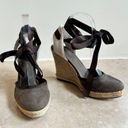 ALDO  Brown Platform Ribbon Lace Up Wedges Womens Size 39  Condition is pre-owned Photo 1