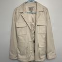 Banana Republic BR x Harbison Safari Suit Jacket Color Transition Cream White Photo 3