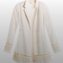 Chico's  Textured Open-Front Lightweight Jacket Blazer Long Length Medium NWT Photo 1