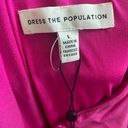 Dress the Population NWT  Martine Pink Ruched Midi Dress Photo 1