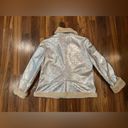 Tommy Hilfiger  jacket with crushed silver fabric and faux fur inside Photo 4