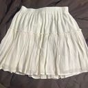 Francesca's Cream Skirt Photo 0