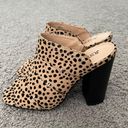 JustFab Dalmatian Print Heeled Cutout Mule Photo 0