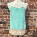 Romeo + Juliet Couture  blue and tan lace trimmed blouse / XS / Good condition* Photo 6