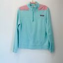 Vineyard Vines teal and pink zip up pull over sz small. Photo 1