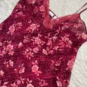 secret treasures maroon lace floral cami Photo 4