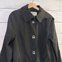 London Fog FOG By  Women's Black Hooded Jacket Size Medium Trench Coat Photo 1