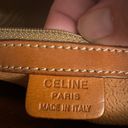 CELINE Vintage  Horizontal Leather Stripe Trimmed Macadam Tote Bag Photo 13