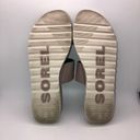 Sorel  Ella II Snakeskin 2 Strap Sandals Mauve Gray Black Size 8 Photo 3