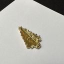 Monet Signed  Multi Color Rhinestone Gold Tone Christmas Tree Brooch Pin NWOT Photo 1