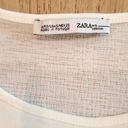 ZARA  New Collection White Sheer Back Tank Top Photo 3