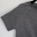 Halara NWT  Fitted Short Sleeve Crop Top in Heathered Gray Photo 2