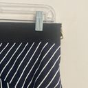 Cynthia Steffe  Navy Blue Multi Striped Bodycon Pencil Skirt Photo 2