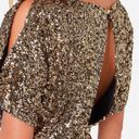 Lulus Gold Sequin Dress Photo 6