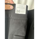 Lane Bryant Lane Bryan Pointe Straight Pull On Black Slit Slacks New Size 26 Mid Rise Thick Photo 7