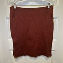 CAbi  Rust/Maroon Boss Pencil Skirt Size 10 Photo 0