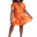 Alexis ✨ Target Flutter Sleeve Pleated Wrap Sz 3X Dress Orange✨ Photo 2