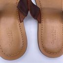 Garnet Hill suede leather double strap brown slide sandals women Size 9 1/2 Photo 4