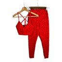 Balance Athletica  Vitality Womens size XS Velvet Panther Red Leggings Bra SET Photo 1