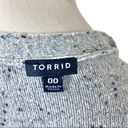 Torrid  Gray Grommet Detail Open Front Cardigan - Size 00 Photo 5