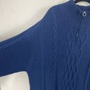 Aritzia  Sunday Best Navy Blue Cable Knit Quarter Zip Demi Sweater Dress Photo 4