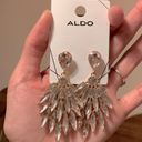 ALDO  earrings crystal drop light pink + white silver Photo 1