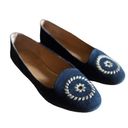 Jack Rogers  Navy Blue Rebecca Suede Flats Size 8.5 Photo 0