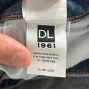 DL1961  Mara Straight Ankle Strive Distress Ripped Ankle Frey Boho Jeans Size 25 Photo 11