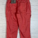 Cato crop mid rise cranberry pants size 8 womens Photo 3