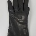 Ann Taylor Vtg  Womens Gloves S Black Sheepskin Cashmere Wool Blend Lining Soft Photo 5