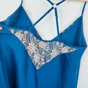 Frederick's of Hollywood  Baby Doll Royal‎ Blue Satin Size Medium Photo 5