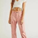 One Teaspoon sz 33 16 FREE PEOPLE  Cargo Motion Jeans Peach Pink 100% Cotton Pant Photo 1