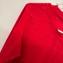 Zyia Active Red Mesh Long Sleeve Top Photo 1