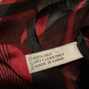 Oscar de la Renta  Silk Scarf Black & Red Photo 2