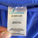 Catalina  Plus Size Cornflower Blue Swim Skort size 3X (22W-24W) swimsuit bottom Photo 2