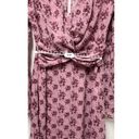 Trixxie Size Small Dress Pink Floral‎ Bell Sleeve Sheer Lined Spring BD1703 Photo 6