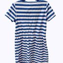 Talbots Blue White Striped Dress Beach Coverup M Nautical Preppy Photo 4