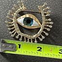 Anthropologie 18K Gold Positive Energy Evil Eye Oddity Brooch Photo 3