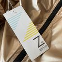 Zella Z by  Women's Shimmer Gold Athletic Jacket Full Zip Black Zipper Photo 8