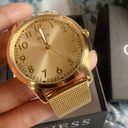 GUESS gold tone analog watch MESH BAND ADJUSTABLE BRACELET  Photo 7