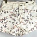 Rag and Bone  Micro Shorts Women’s Ellie Cotton Floral Print Denim Size 25 NWT Photo 3
