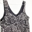 Torrid  Black And White Lace Print Sateen Peplum Top 2X Photo 3