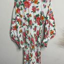 Rhode Dress Floral Smocked Long Sleeve Anya Mini Dress Red White Print Size S Photo 7