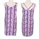 Pink Rose  Dress Large Dusty Pink Floral Spaghetti Strap Lined New Photo 8