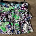 Kenneth Cole  Tankini Ruffle Tiered Paisley Halter Strap Built in Bra Size Small Photo 1