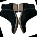 Kensie  Womens 10 Gazelle Black Ankle Boots Suede Leather Shoe Booties Side Zip Photo 7