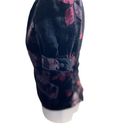 Arden B . Velvet Short Sleeve Blazer Purple Size M Floral Y2K Boho Retro Cropped Photo 9